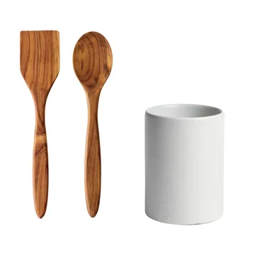 Raw säilytyspurkki ja keittiövälineet - Arctic white - Aida