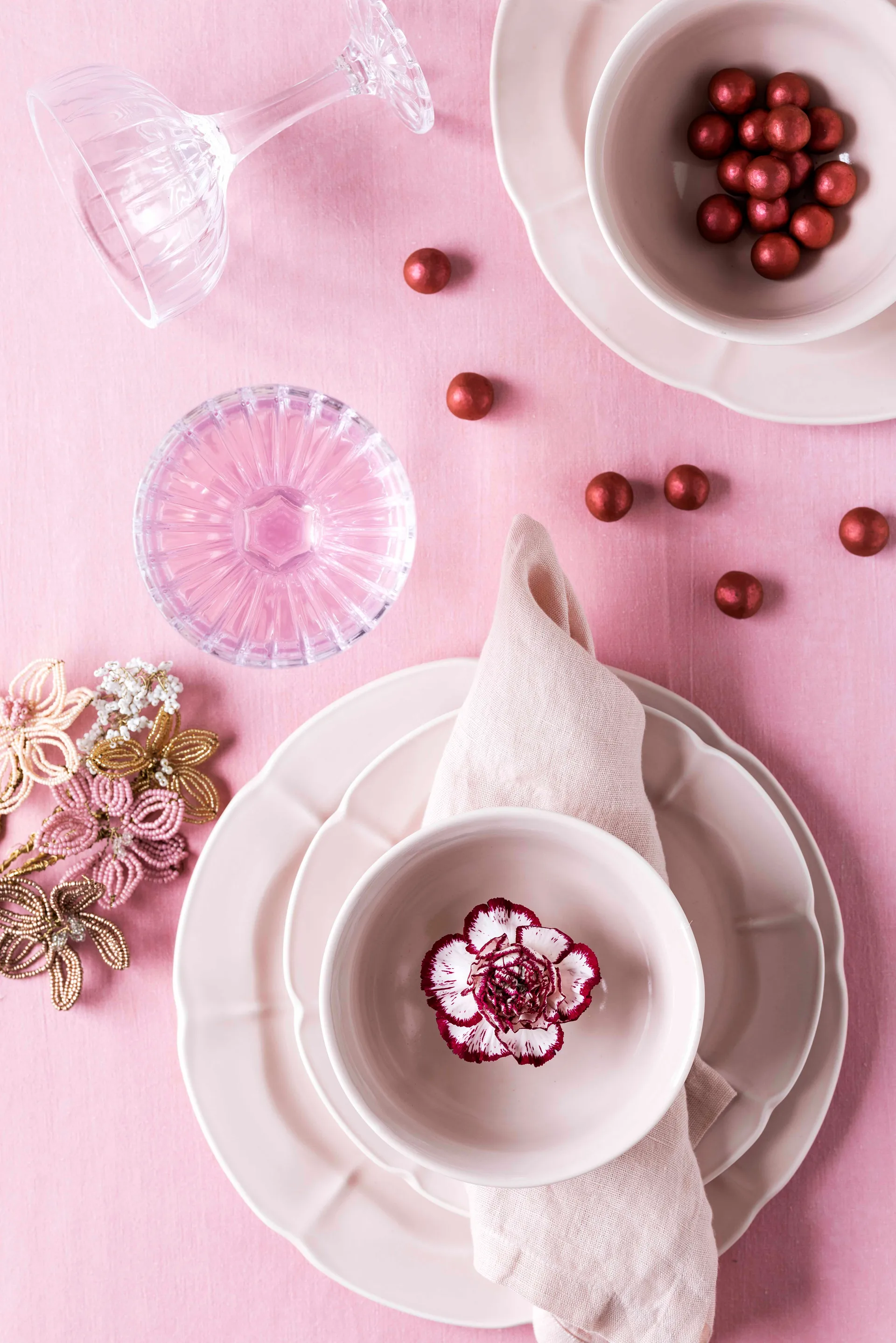 Søholm Solvej -lautanen 26,5 cm, Soft pink Aida