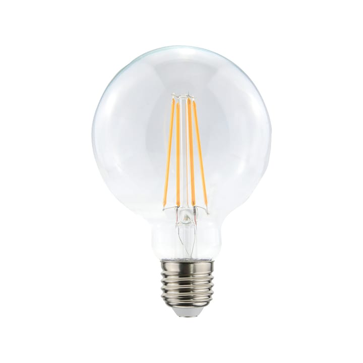 Airam Filament LED-globi 95mm valonlähde, Kirkas himmennettävä 4-filamentti e27-5w Airam