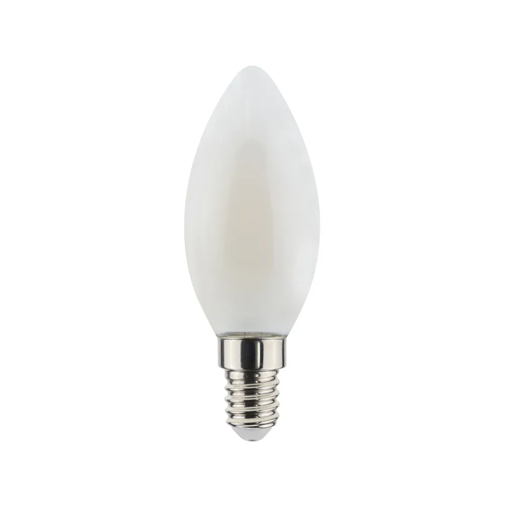 Airam Filament LED-kruunukynttilä C37 valonlähde, Opal, himmennettävä e14, 5w Airam
