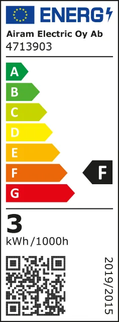 Airam LED valonlähde G9 - kirkas, himmennettävä, 2700K 300lm 3W - Airam