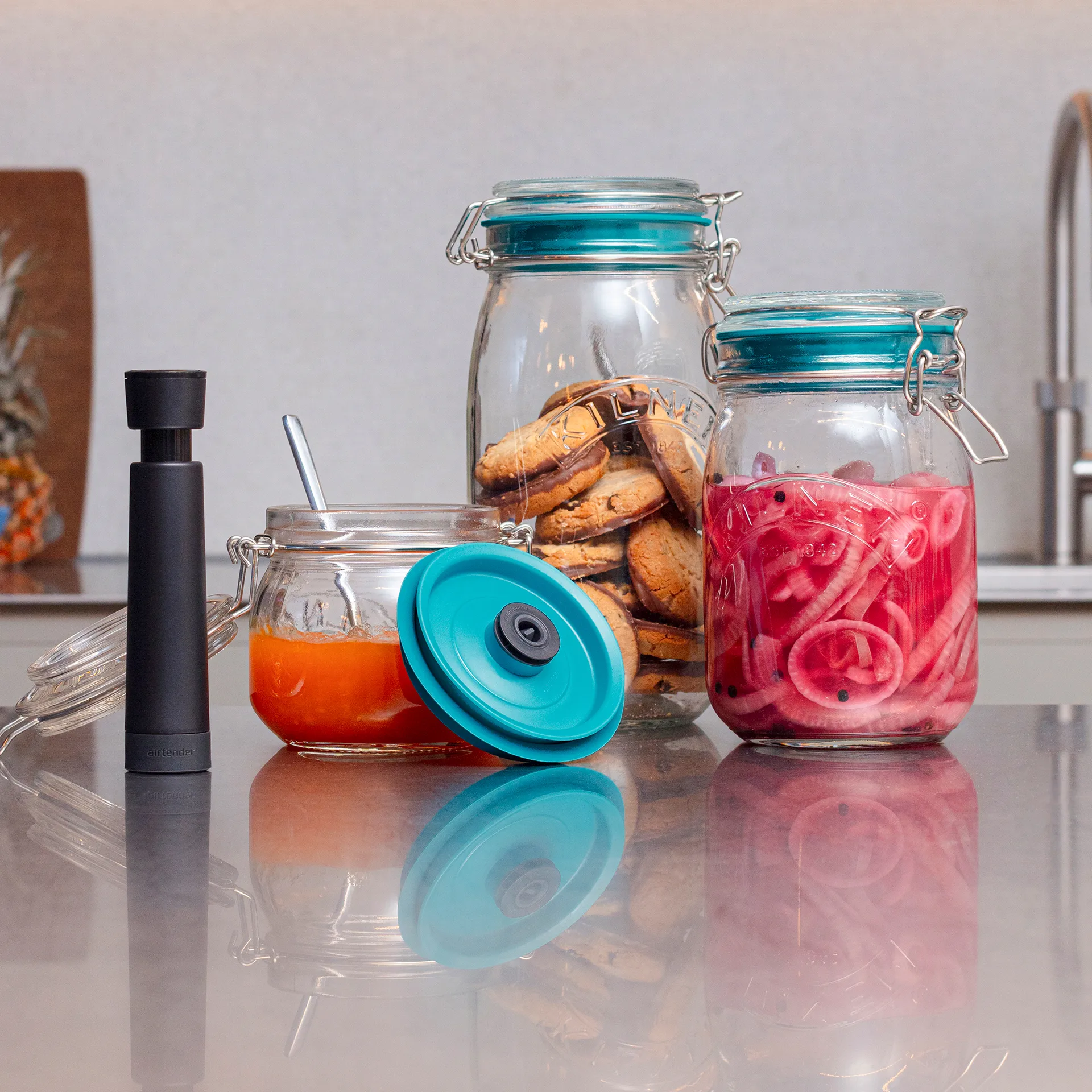 Airtender vakuumtiivistysastiat 3 kpl, 0,5 l Airtender