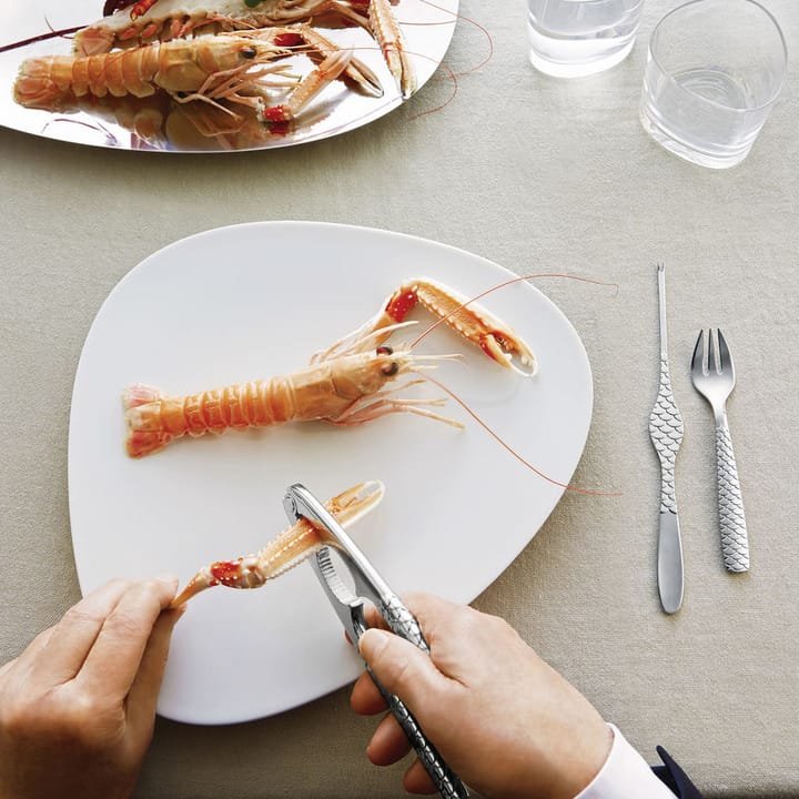 Colombina Fish -äyriäishaarukka, 4-pakkaus, Ruostumaton teräs Alessi
