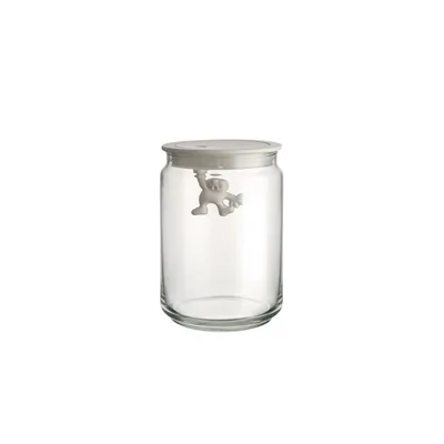 Gianni lasipurkki kannella 90 cl 10,5x15 cm, Valkea Alessi
