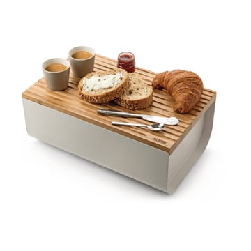 Mattina leipälaatikko 34 cm - Lämpimänharmaa-bambu - Alessi
