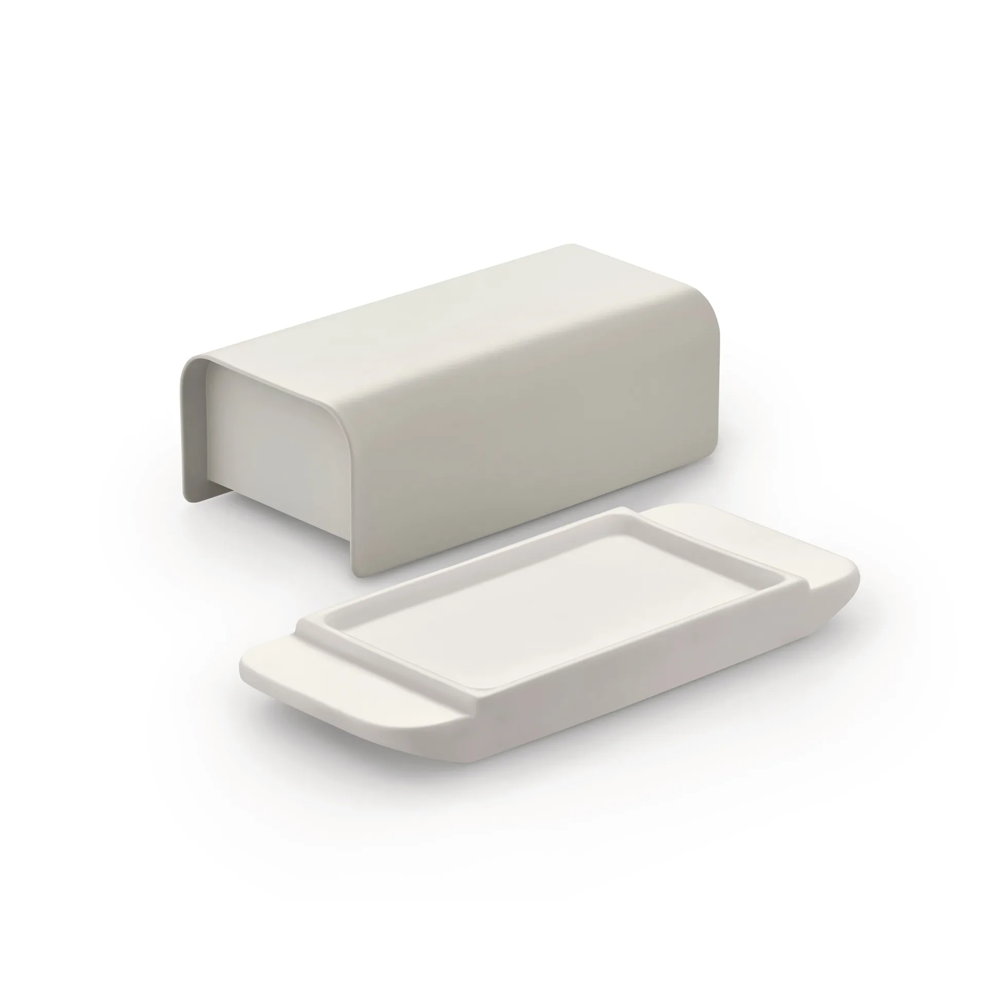 Mattina voirasia 9,5 x 21 cm, Lämpimänharmaa-ruostumaton teräs Alessi