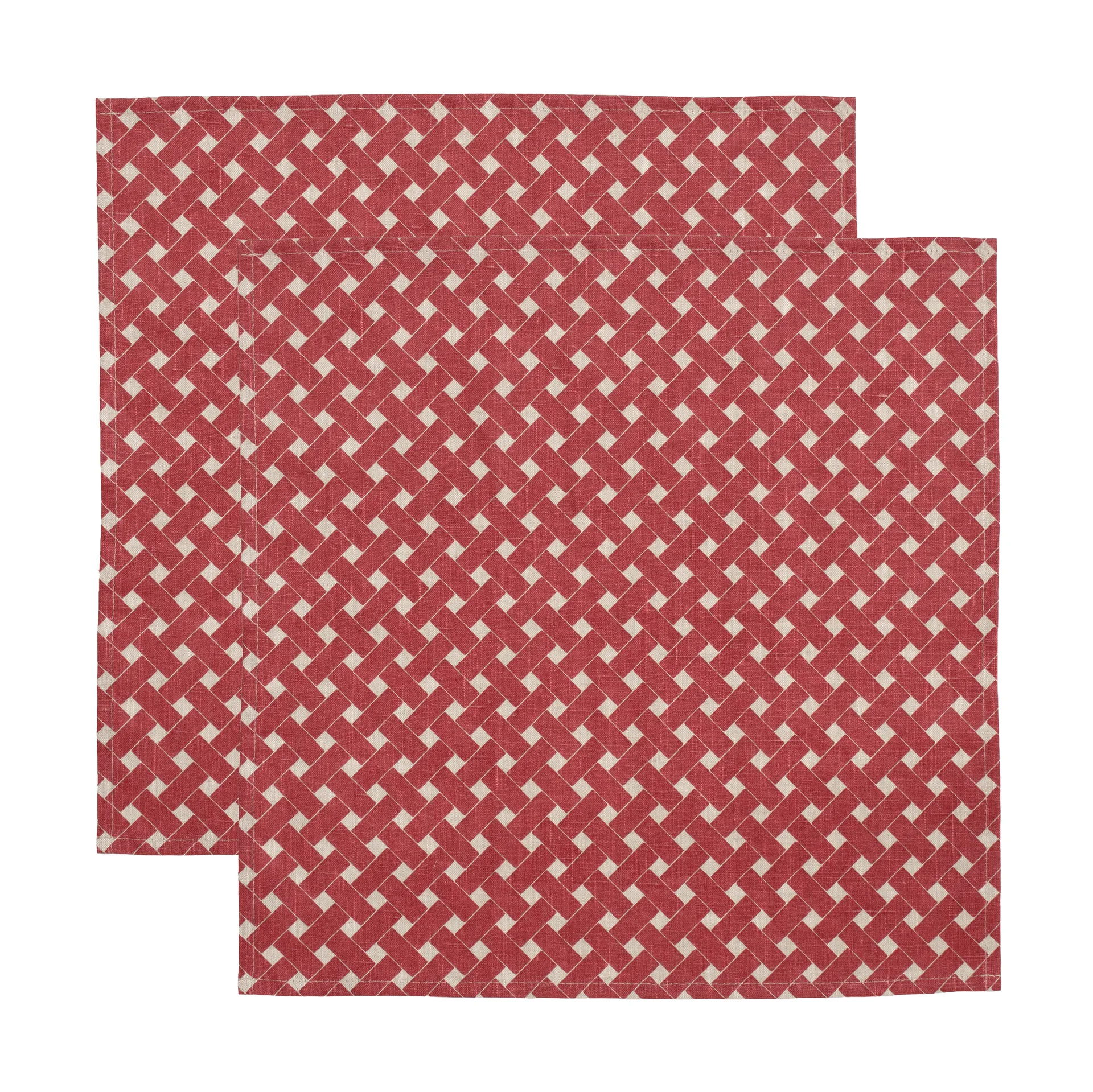 Kori lautasliina 45x45 cm 2-pack, Punainen Almedahls