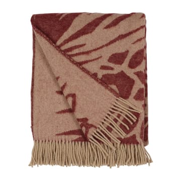 Kotteri huopa 130 x 170 cm - Viininpunainen-beige - Almedahls