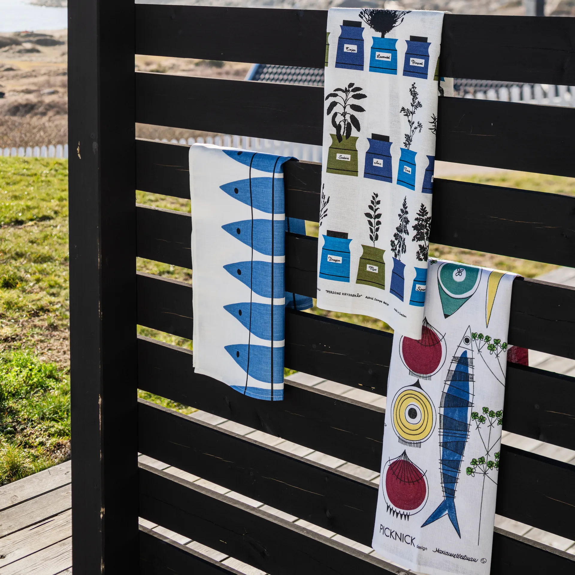 Picknick keittiöpyyhe, 47x70 cm Almedahls