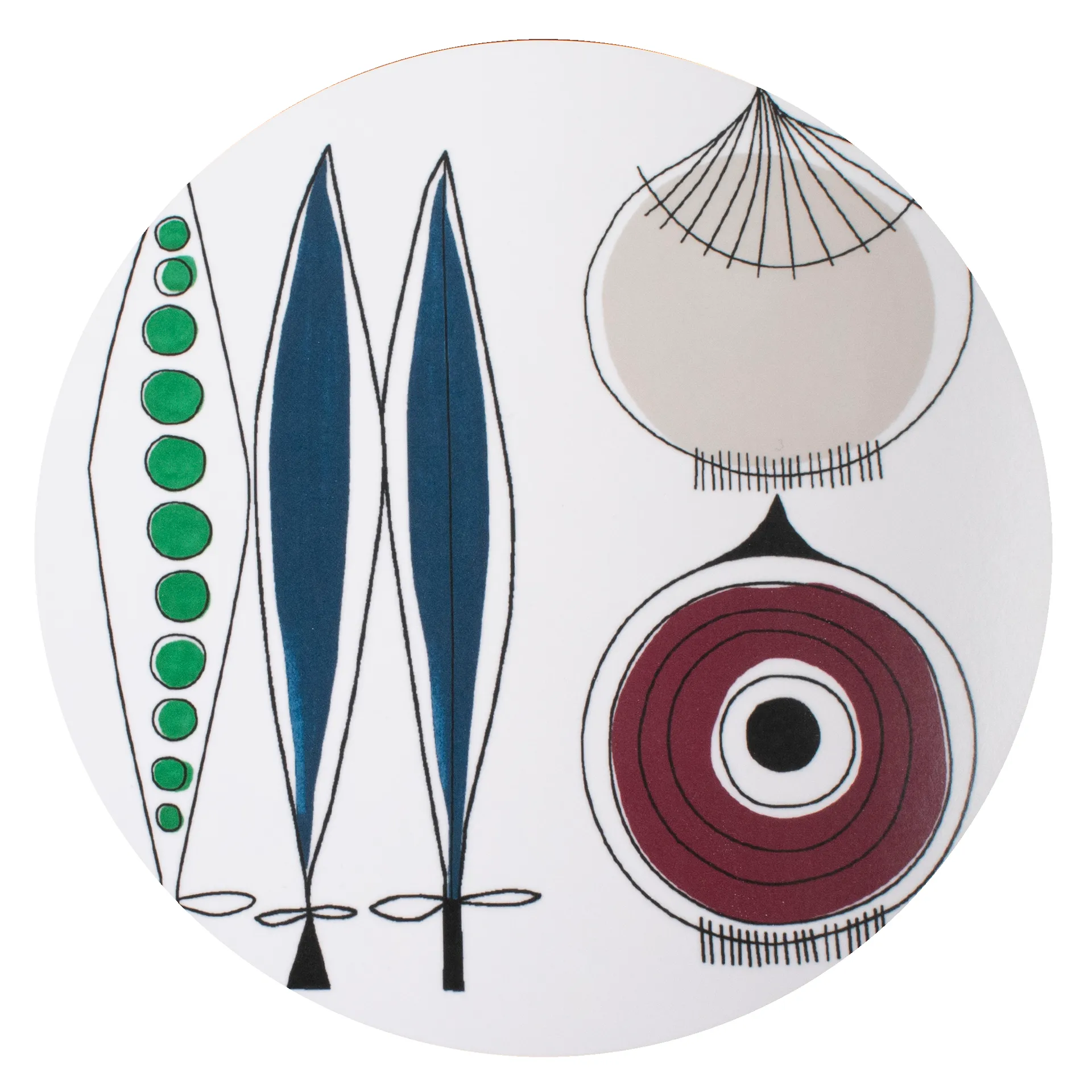 Picknick pannunalunen sipuli Ø 21 cm, Sininen-multi Almedahls