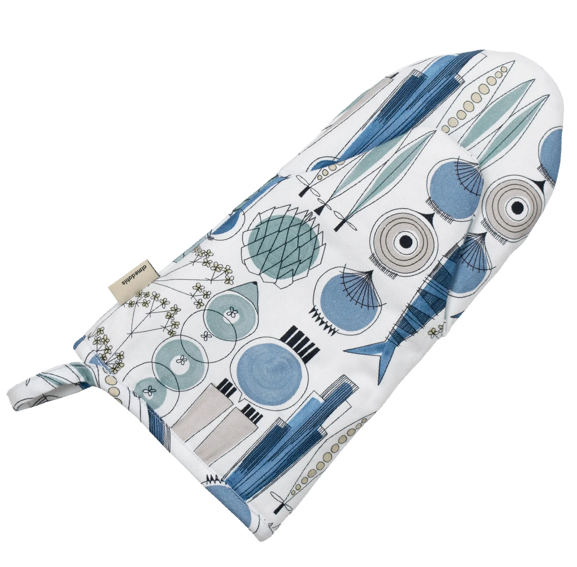 Picknick patakinnas pieni kuvio, Sininen-beige Almedahls