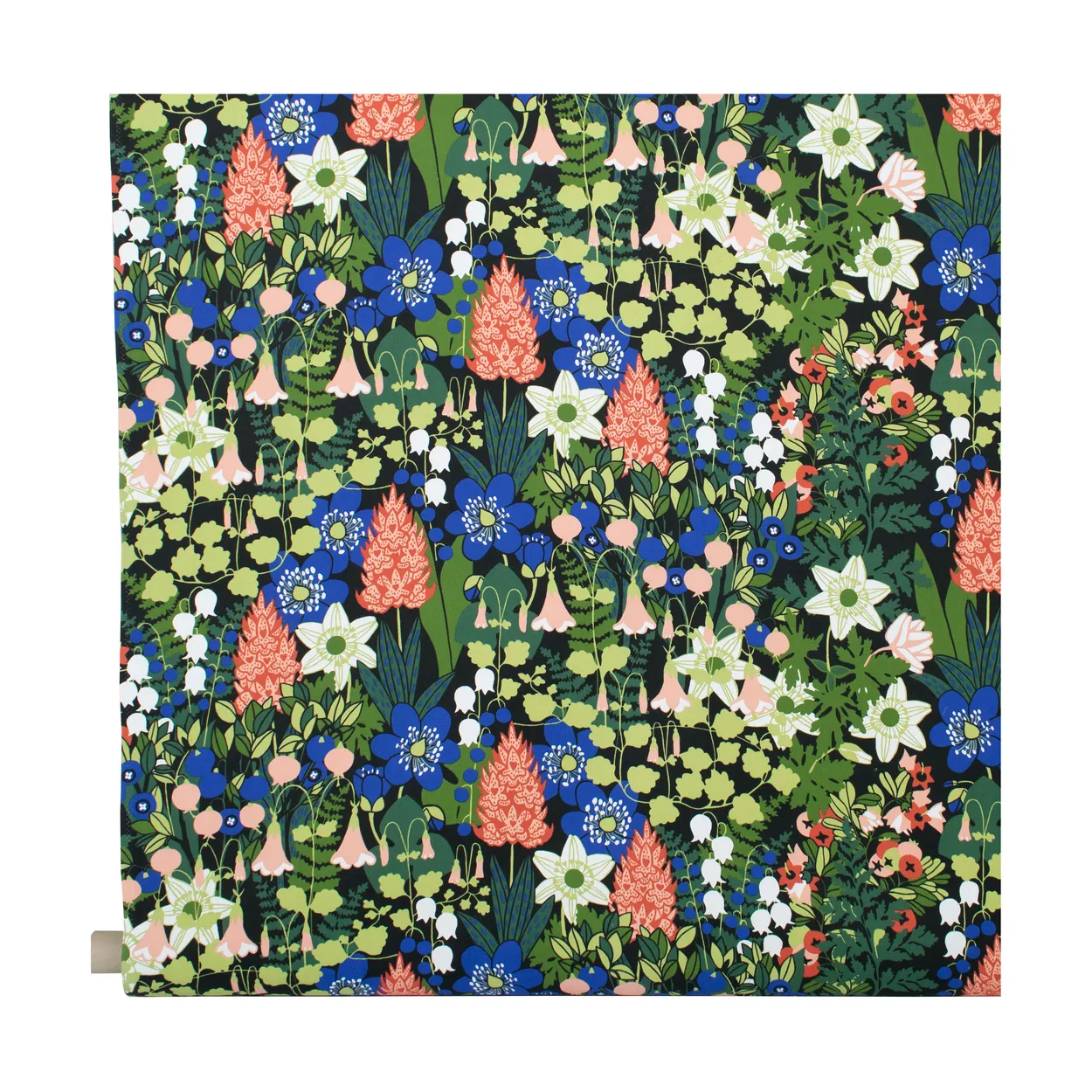 Almedahls Skogen kangas Musta-vihreä-vaaleanpunainen