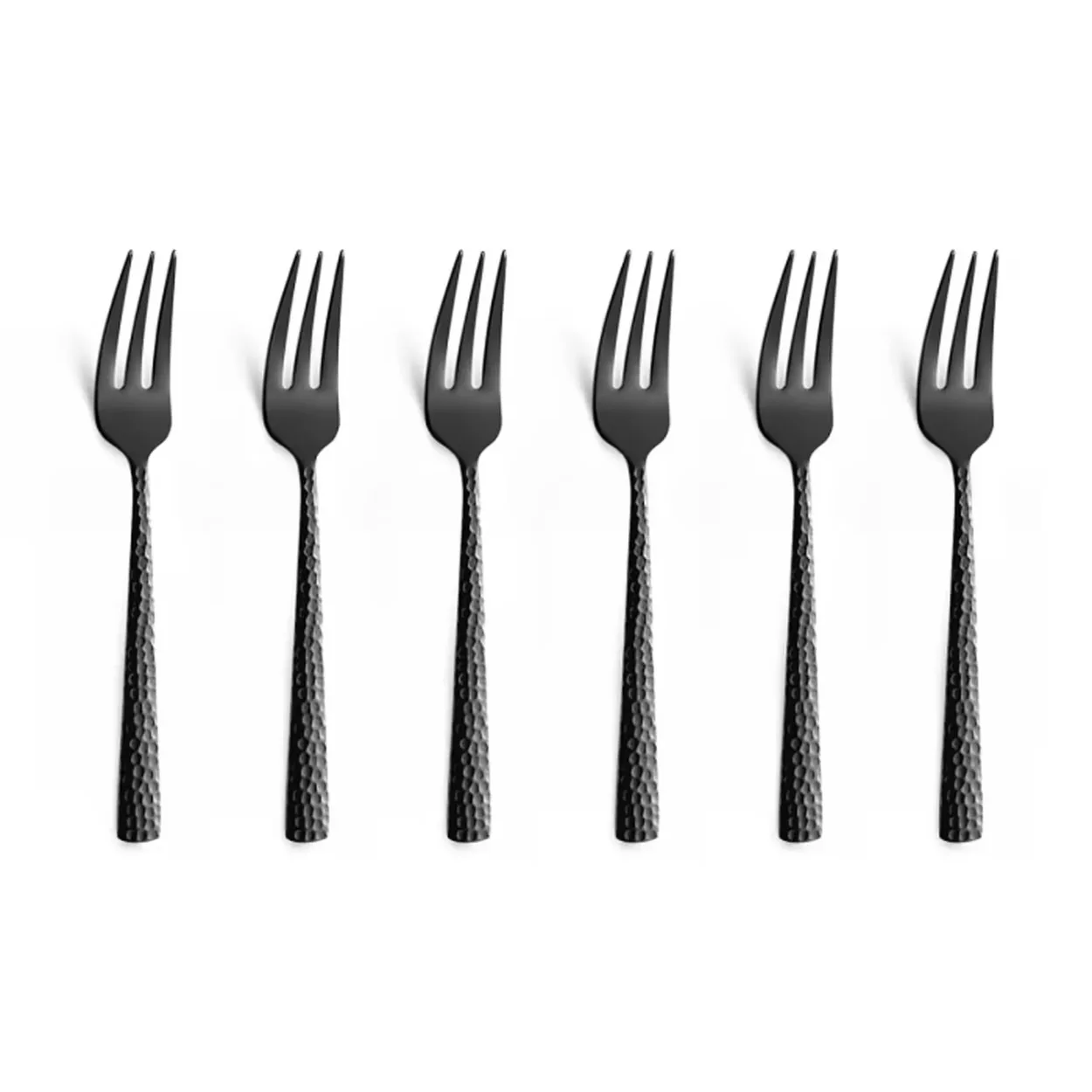 Amefa Felicity kakkuhaarukat 15,6 cm 6 kpl Musta