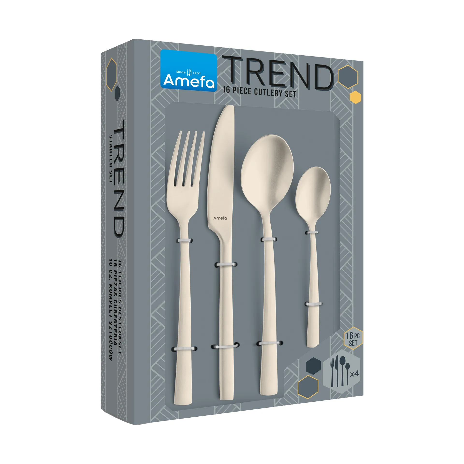 Manille Vintage aterinsetti 16 osaa, Champagne Amefa