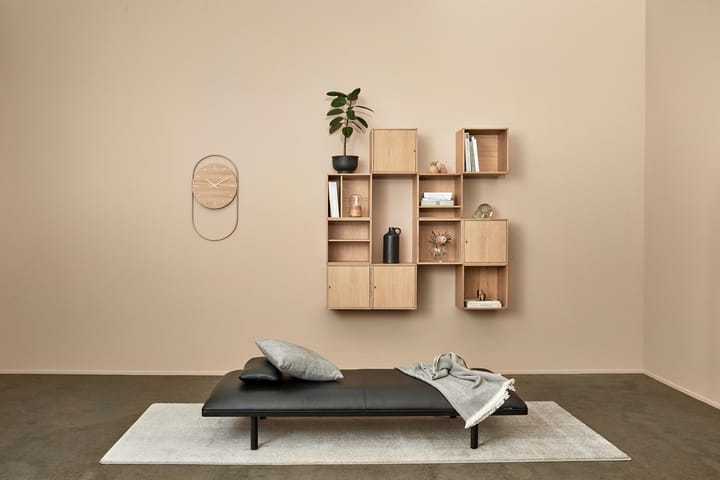 A-Wall seinäkello 41x76 cm, Oak-brass Andersen Furniture