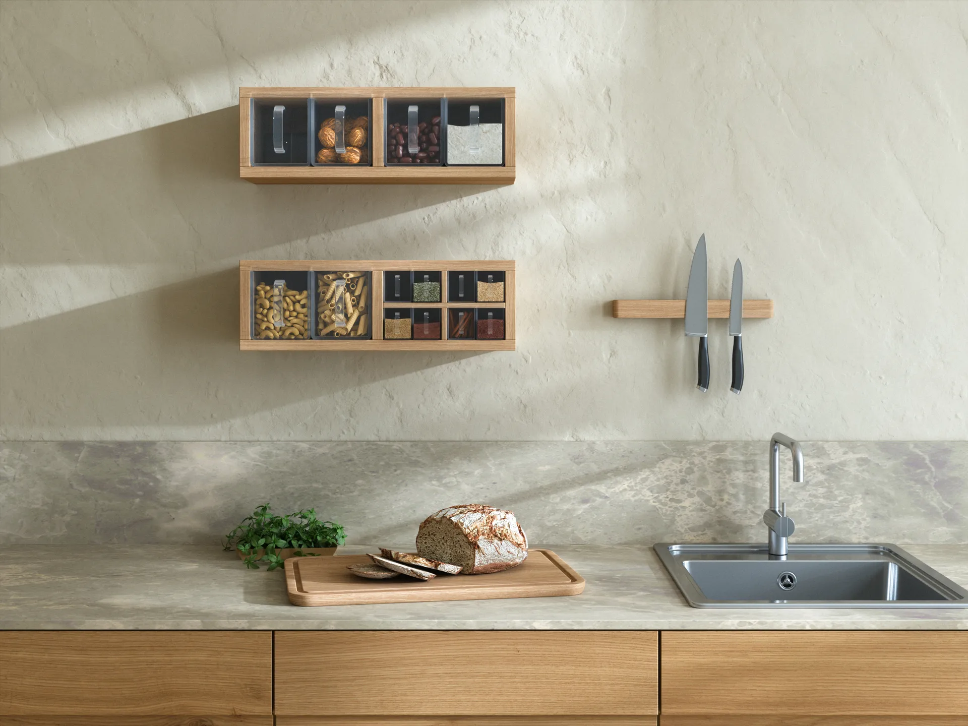 Andersen magneettilista 32 cm, Oak Andersen Furniture