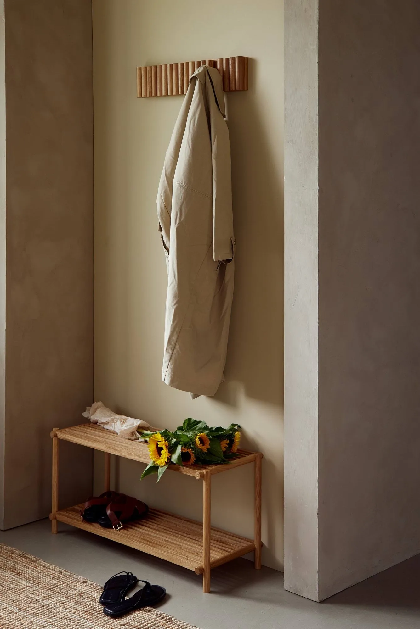 Column kenkäteline, Mattilakattu tammi Andersen Furniture