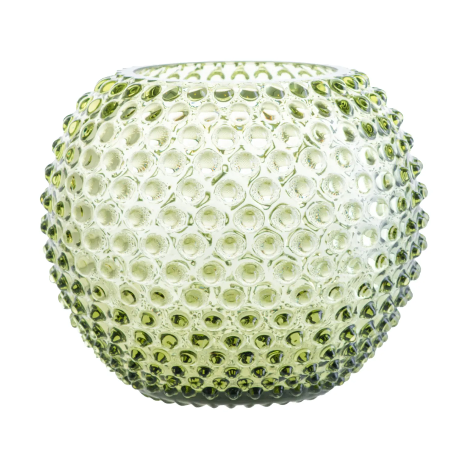 Hobnail Globe maljakko 24 cm, Olivegreen Anna Von Lipa