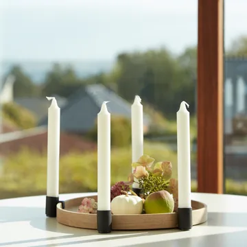 Luna adventtikynttelikkö - tammi-musta - Applicata