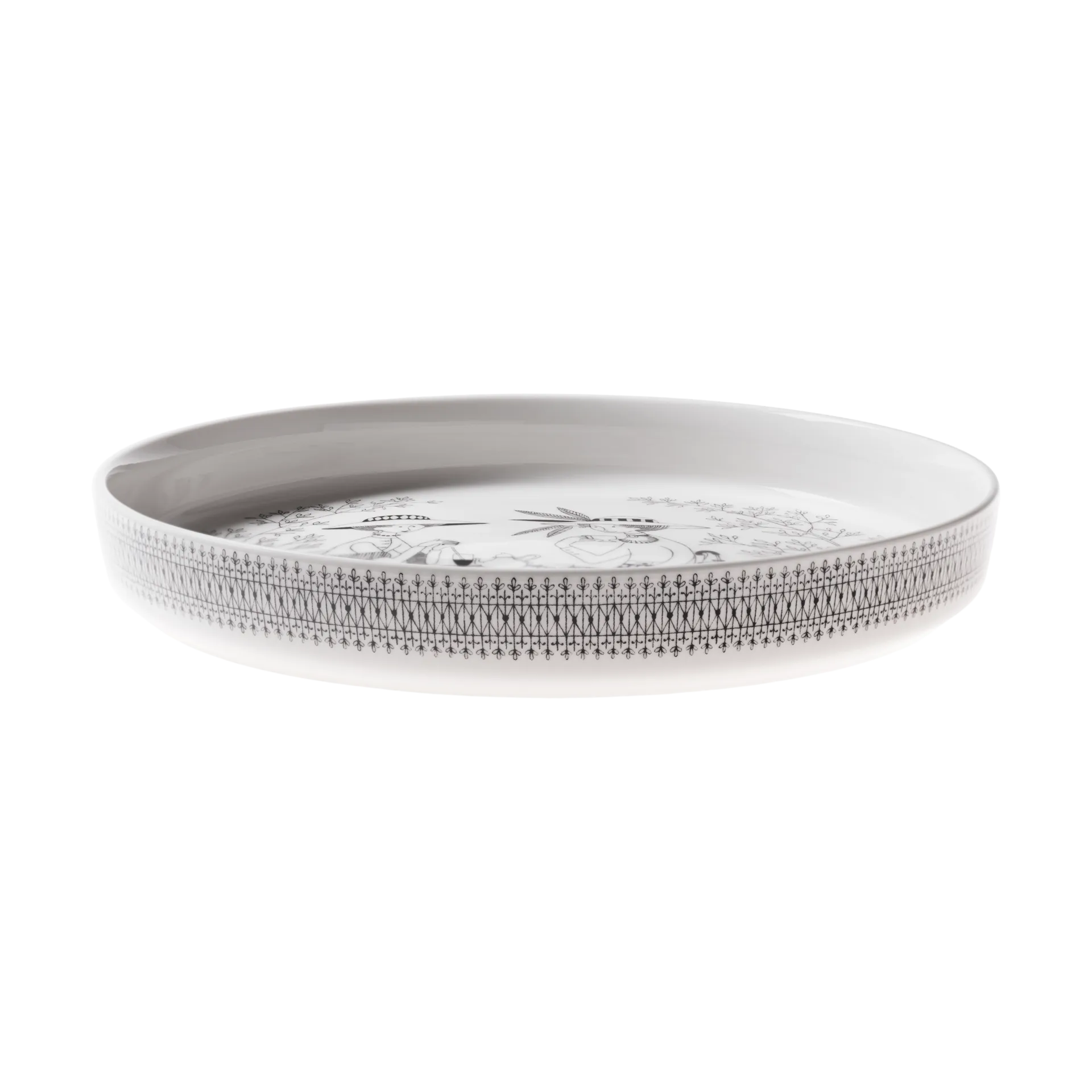Emilia piirakkavuoka Ø28 cm, Musta-valkoinen Arabia