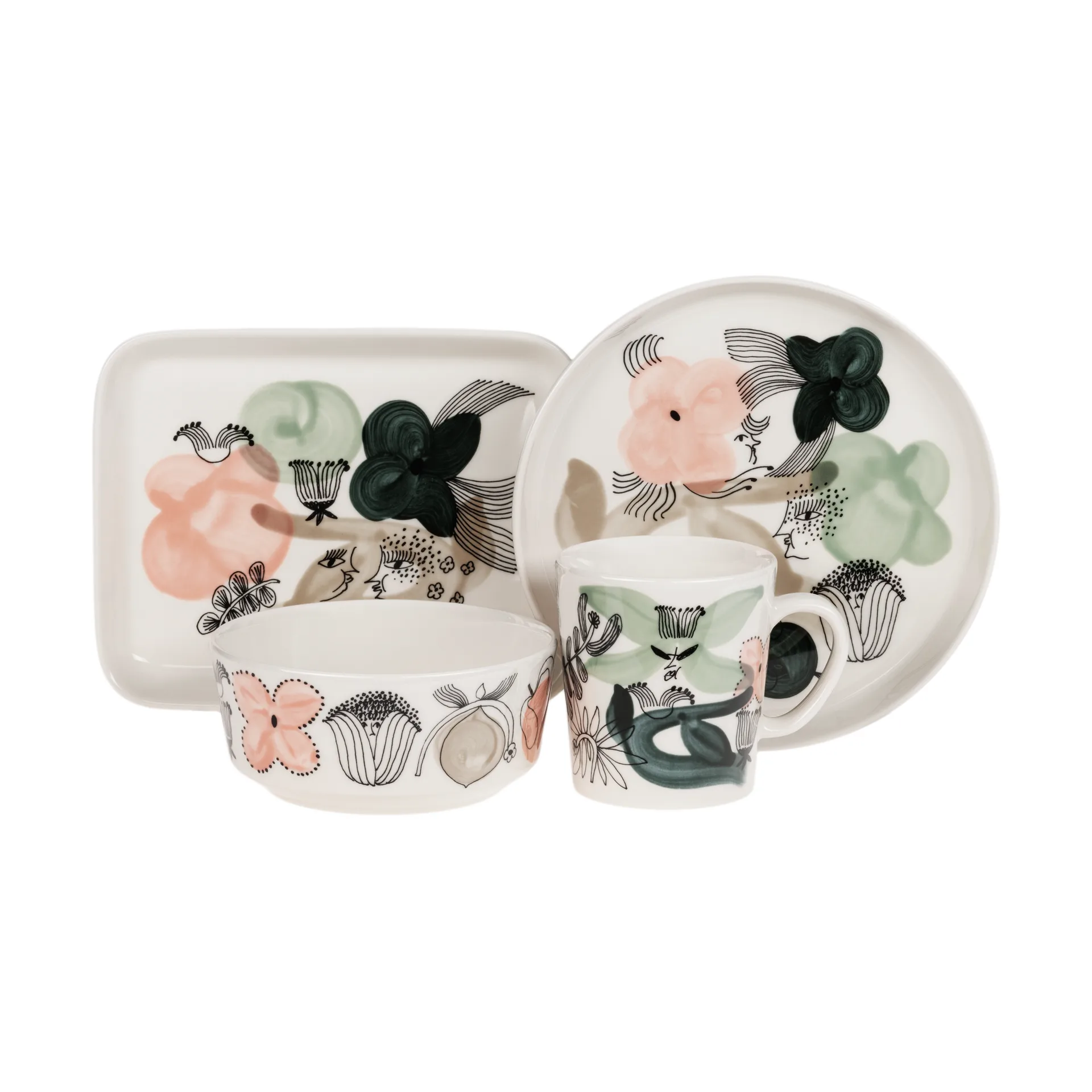 Kukkamaa kulho Ø13 cm, Vihreä Arabia