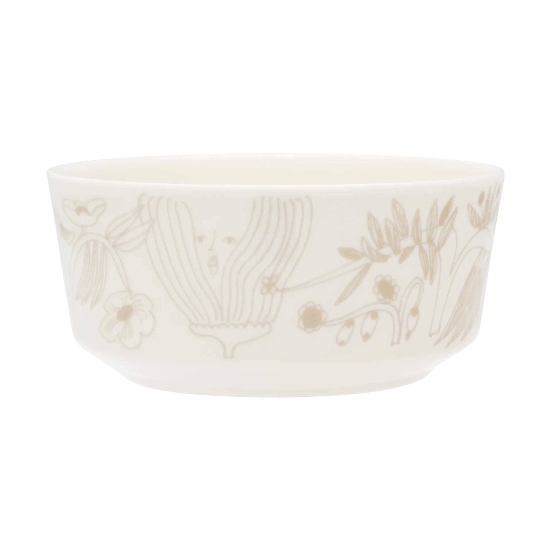 Puutarhurit kulho Ø13 cm, Beige Arabia