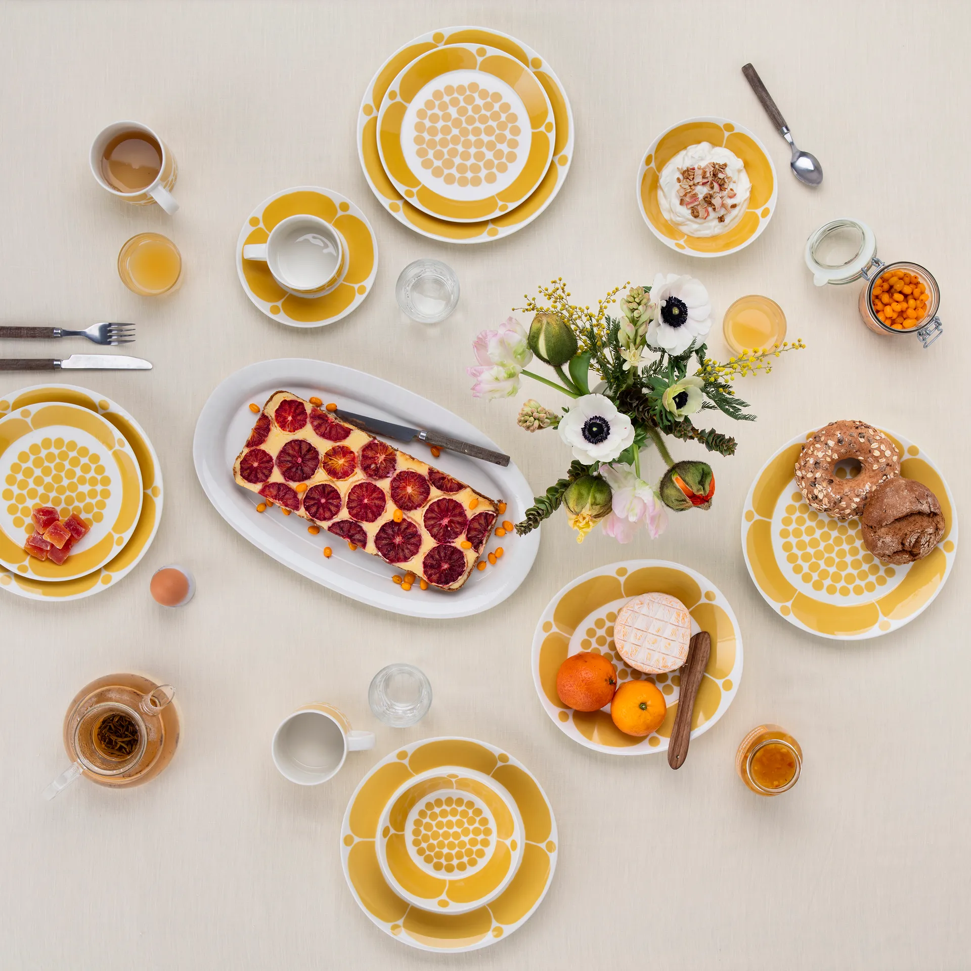 Sunnuntai lautanen, Keltainen, Ø21 cm Arabia