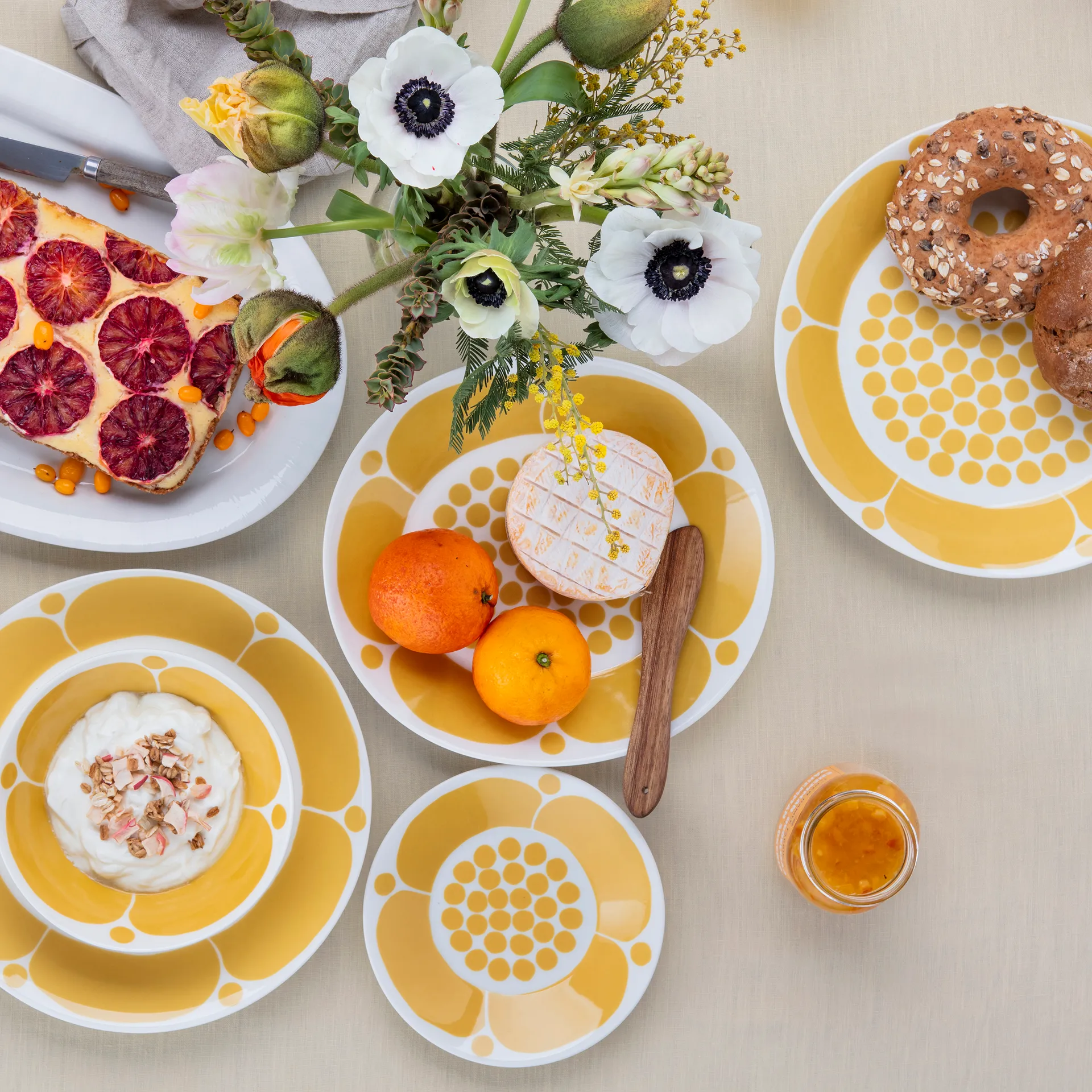 Sunnuntai lautanen, Keltainen, Ø21 cm Arabia