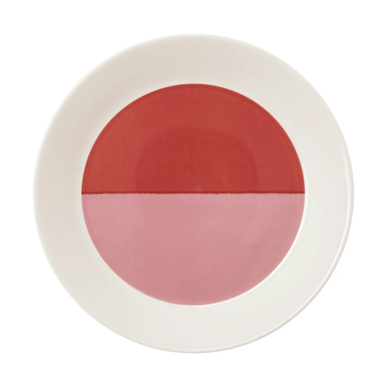 Arabia Vuokko lautanen Ø22 cm 2-väri rosa-punainen