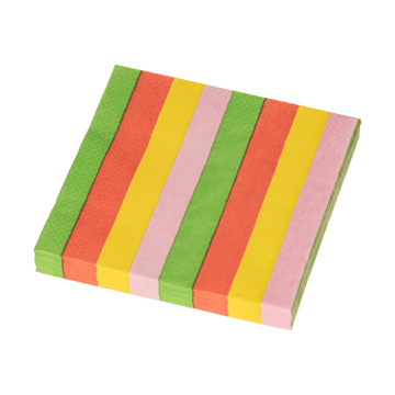 Vuokko paperinen lautasliina 33x33 cm 20-kpl pakkaus - Pieni 4-raita - Arabia