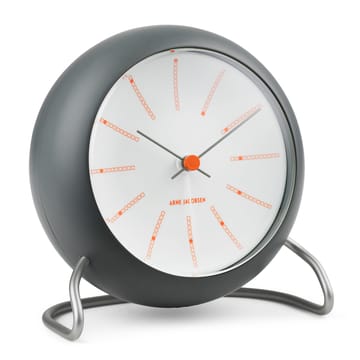 AJ Bankers pöytäkello Ø11 cm - Tummanharmaa - Arne Jacobsen Clocks