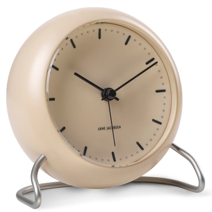 AJ City Hall pöytäkello, Sandy beige Arne Jacobsen Clocks