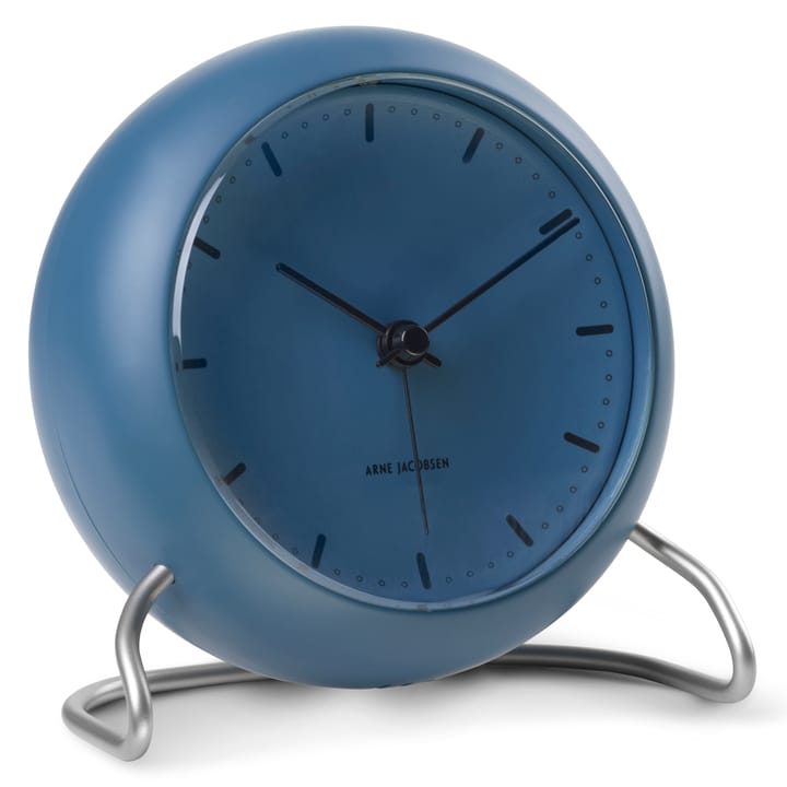 AJ City Hall pöytäkello, Stone blue Arne Jacobsen Clocks