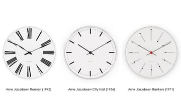 Arne Jacobsenin City Hall kello - Ø 210 mm - Arne Jacobsen Clocks