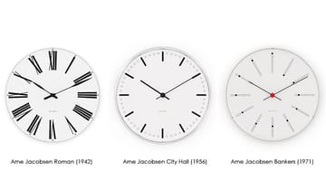 Arne Jacobsenin City Hall kello - Ø 290 mm - Arne Jacobsen Clocks