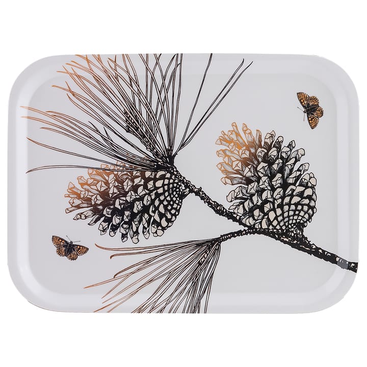 Pine Cone -tarjotin 20x27 cm, Cotton white Åry Home