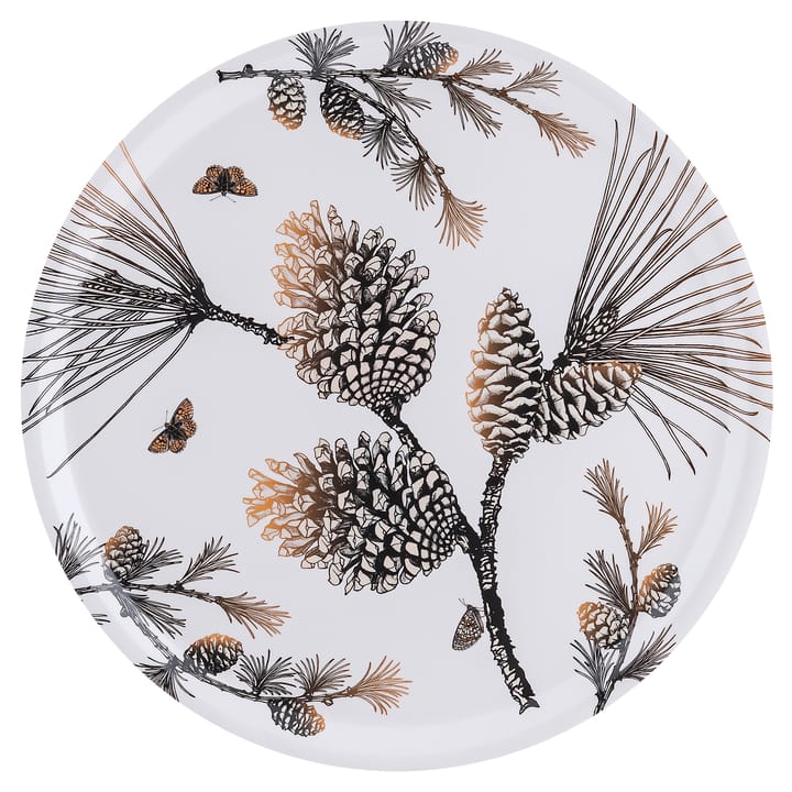 Pine Cone -tarjotin Ø 38 cm - Cotton white - Åry Home