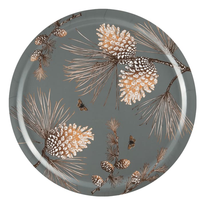 Pine Cone -tarjotin, Ø 49 cm - Moss grey - Åry Home