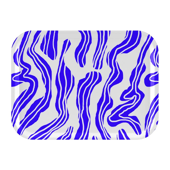 Sudd tarjotin 20 x 27 cm - Blue-white - Åry Home