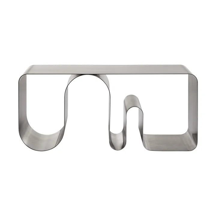 Curva solidi istuinpenkki - Hopeanvärinen, 100 cm - AYTM