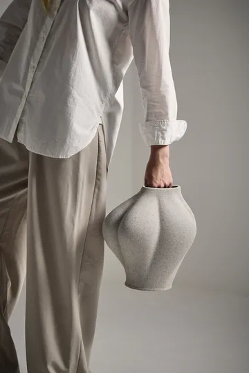 Saltare maljakko - Taupe, Ø13,8×30 cm - AYTM