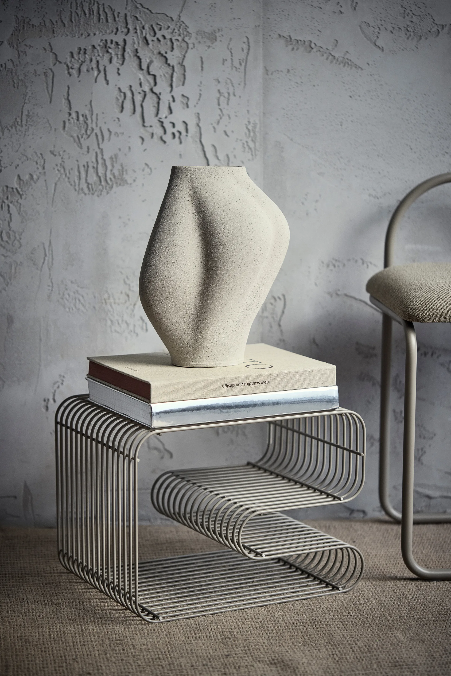 Saltare maljakko, Taupe, Ø17×35 cm AYTM