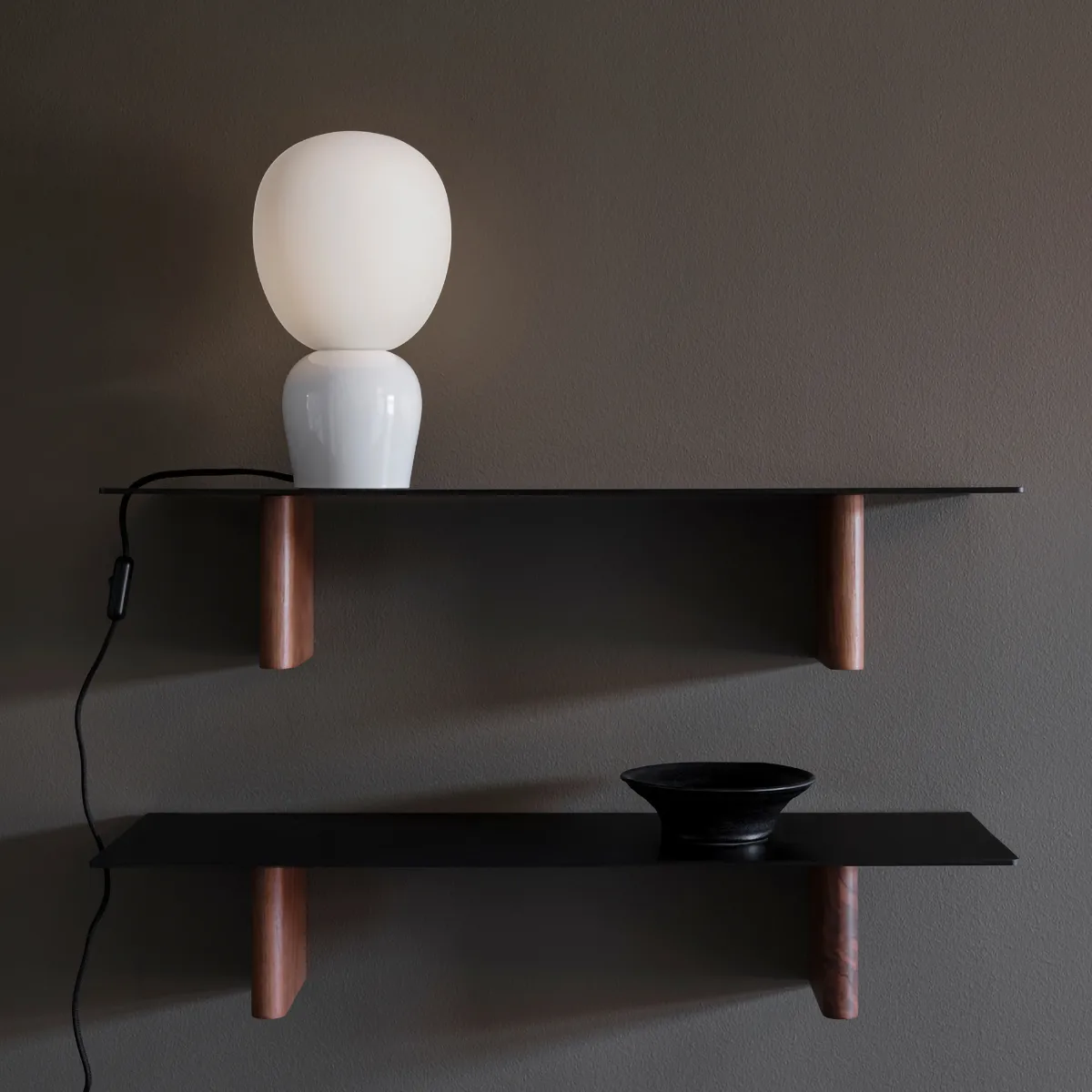 Buddy pöytävalaisin opaalilasi, Kiiltävä valkoinen Belid