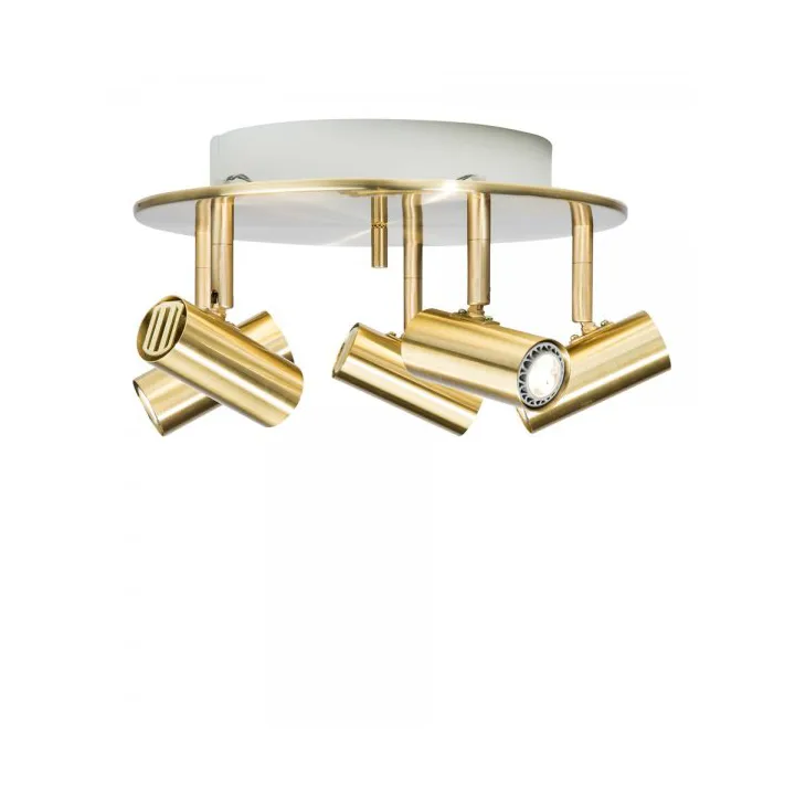 Cato 5-spotlight pyöreä Ø29 cm, Messinki Belid