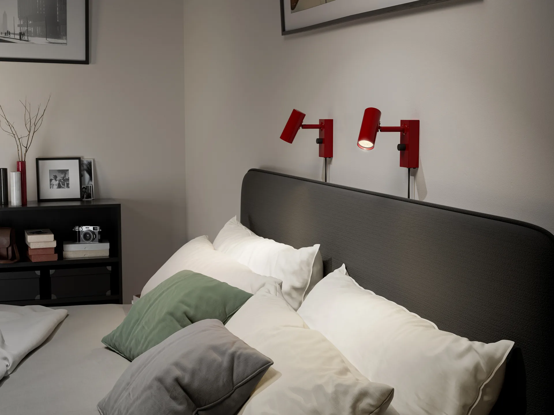 Cato seinälamppu, Kiiltävä rubiininpunainen-mattamusta Belid