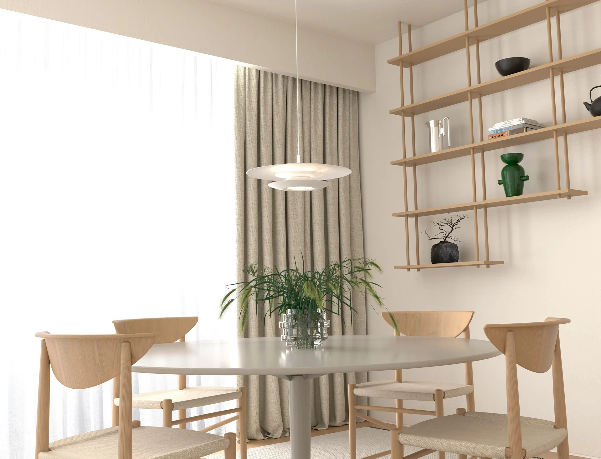 Eclipse hissivalaisin Ø 43cm, valkoinen Belid