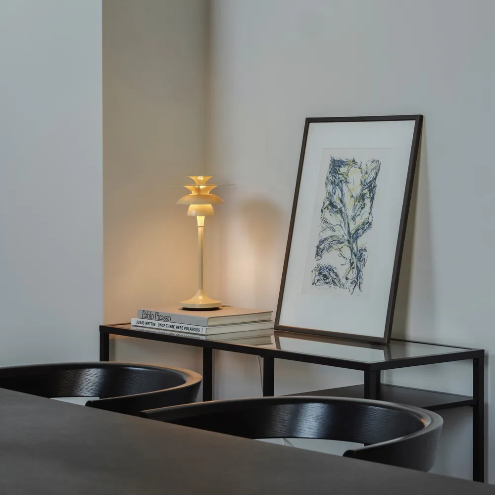 Picasso pöytävalaisin 34,8 cm, Vaalea hunaja Belid