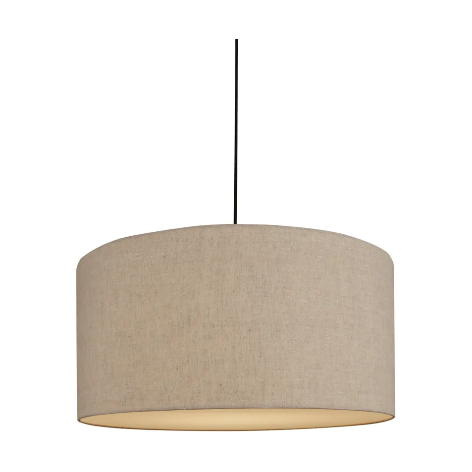 Soft riippuvalaisin Ø40 cm, Pellava luonnonvärinen-metallic bronze, Ø60 cm Belid