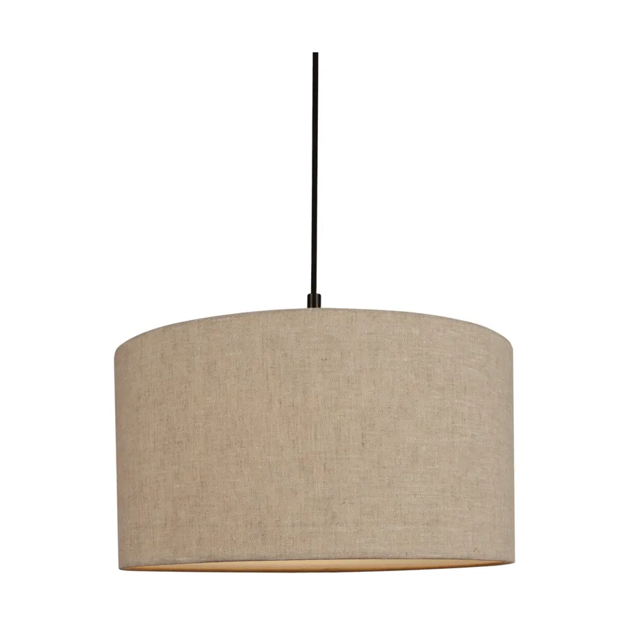 Soft riippuvalaisin Ø40 cm, Pellava luonnonvärinen-metallic pronssi, Ø44 cm Belid