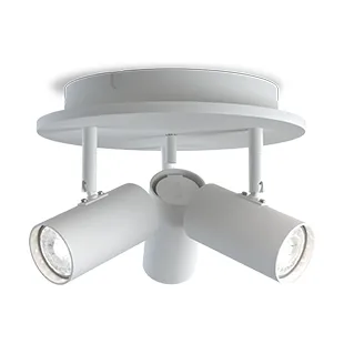 Tyson 3-spottivalaisin Ø25 cm - Valkoinen - Belid